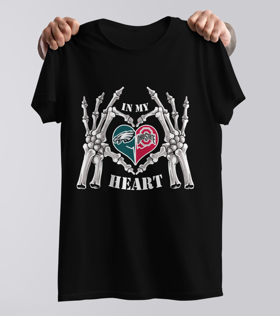 Philadelphia Eagles Ohio State Buckeyes In My Heart T-Shirt