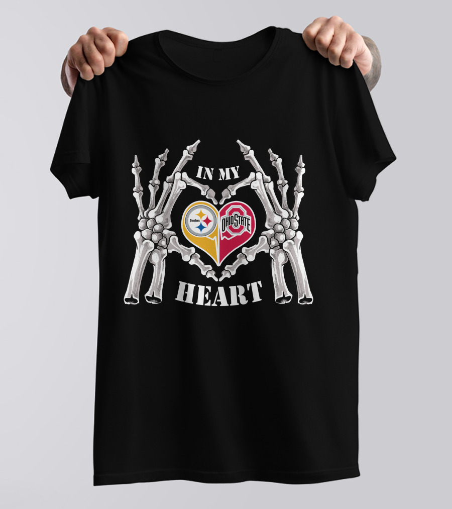 In My Heart Pittsburgh Steelers Ohio State Buckeyes T-Shirt