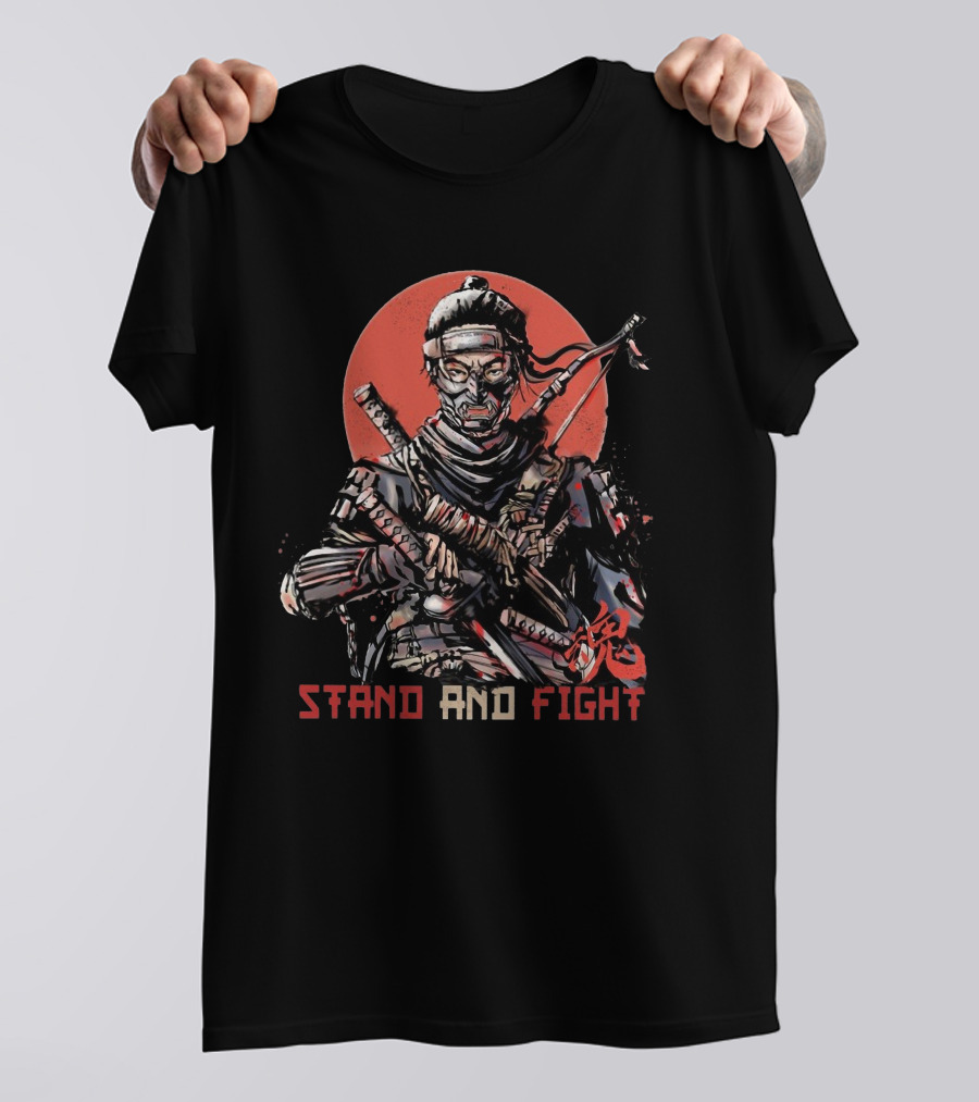 Stand And Fight Samurai Warrior T-Shirt