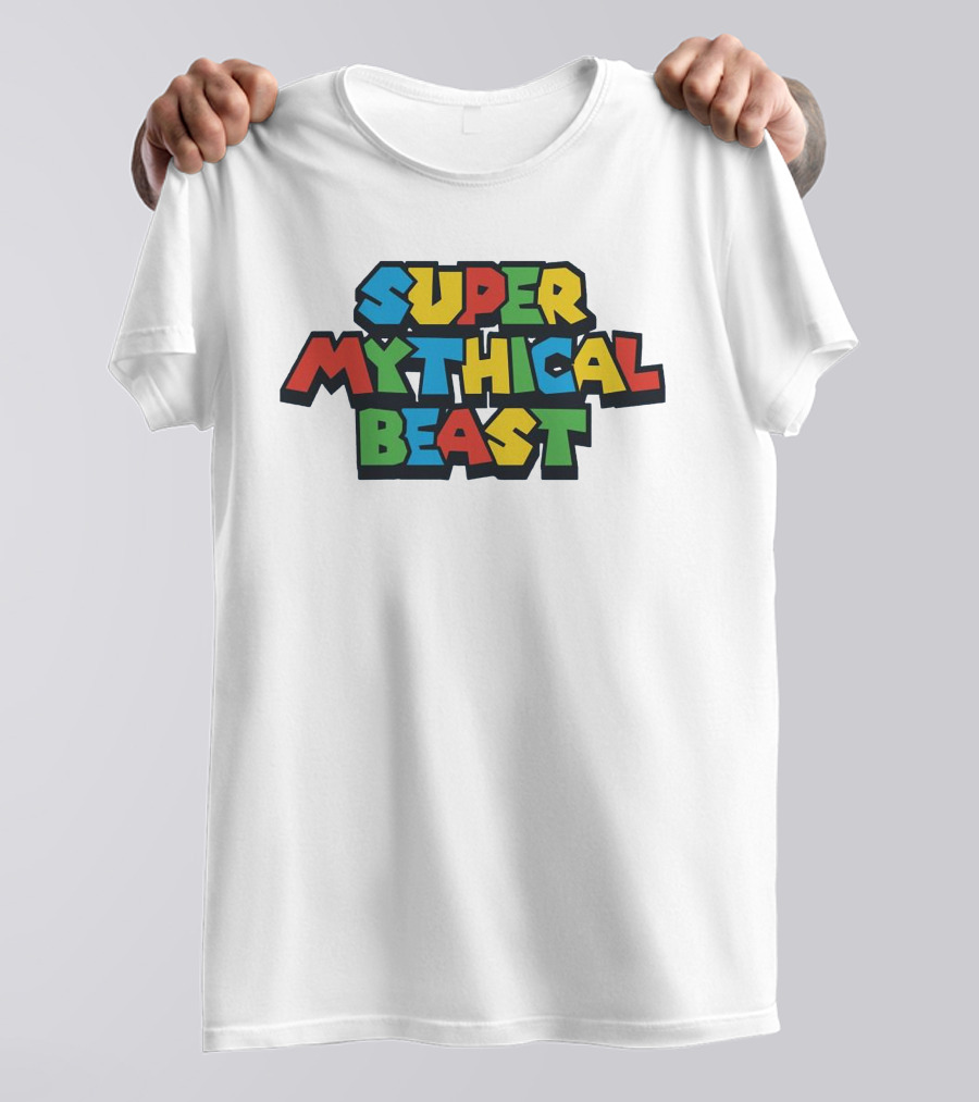 Super Mythical Beast Retro Game-Inspired T-Shirt