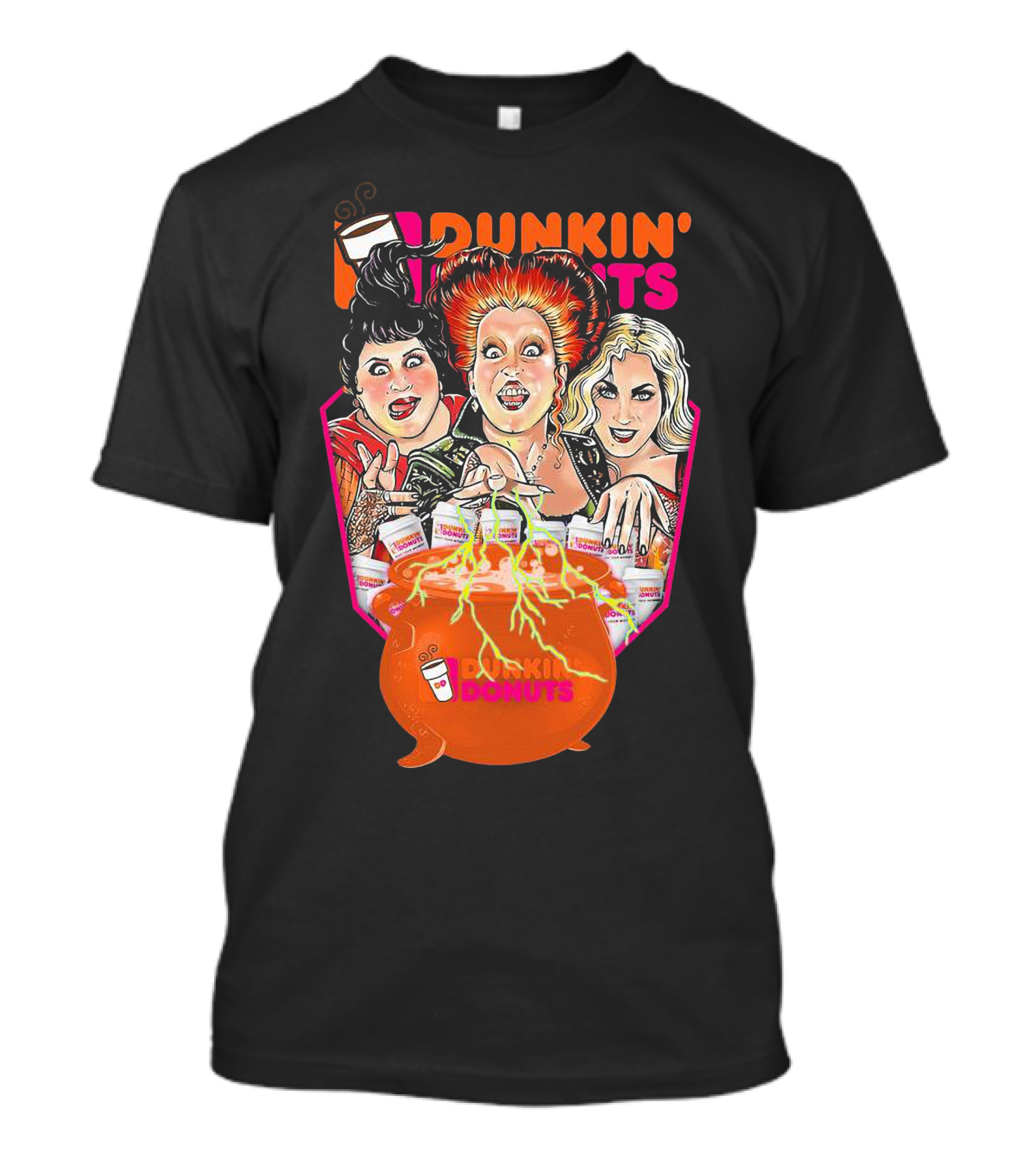 Hocus Pocus Witches Dunkin' Donuts Cauldron Magic T-Shirt