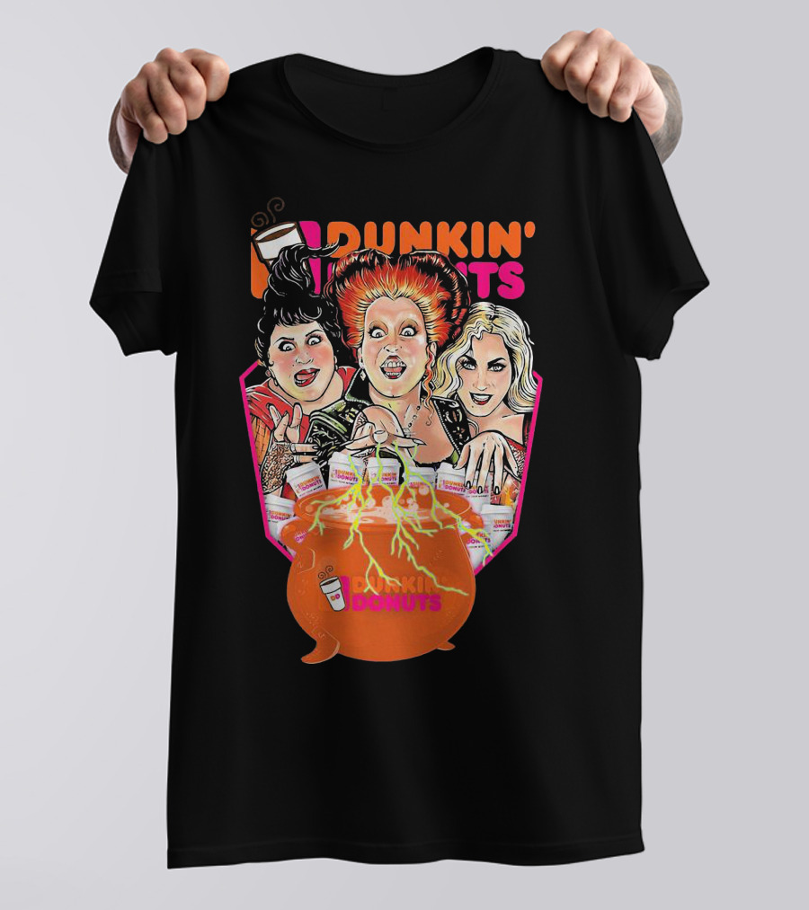 Hocus Pocus Witches Dunkin' Donuts Cauldron Magic T-Shirt