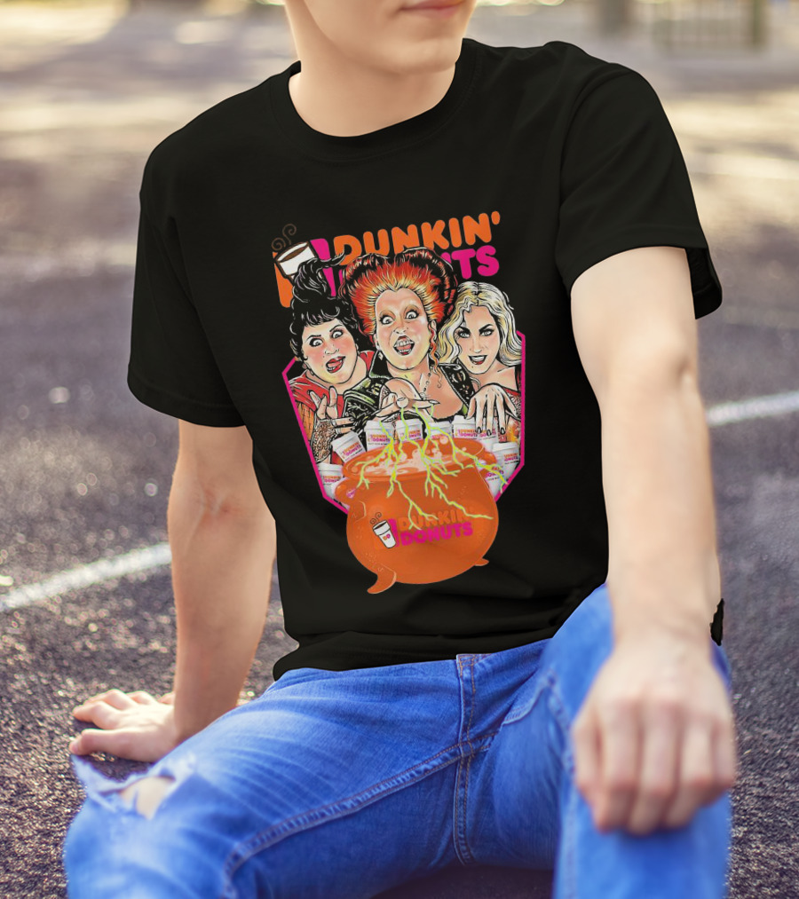 Hocus Pocus Witches Dunkin' Donuts Cauldron Magic T-Shirt