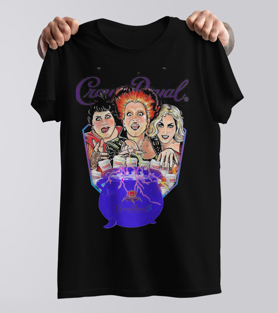 Crown Royal Halloween Hocus Pocus Witches Cauldron Magic T-Shirt