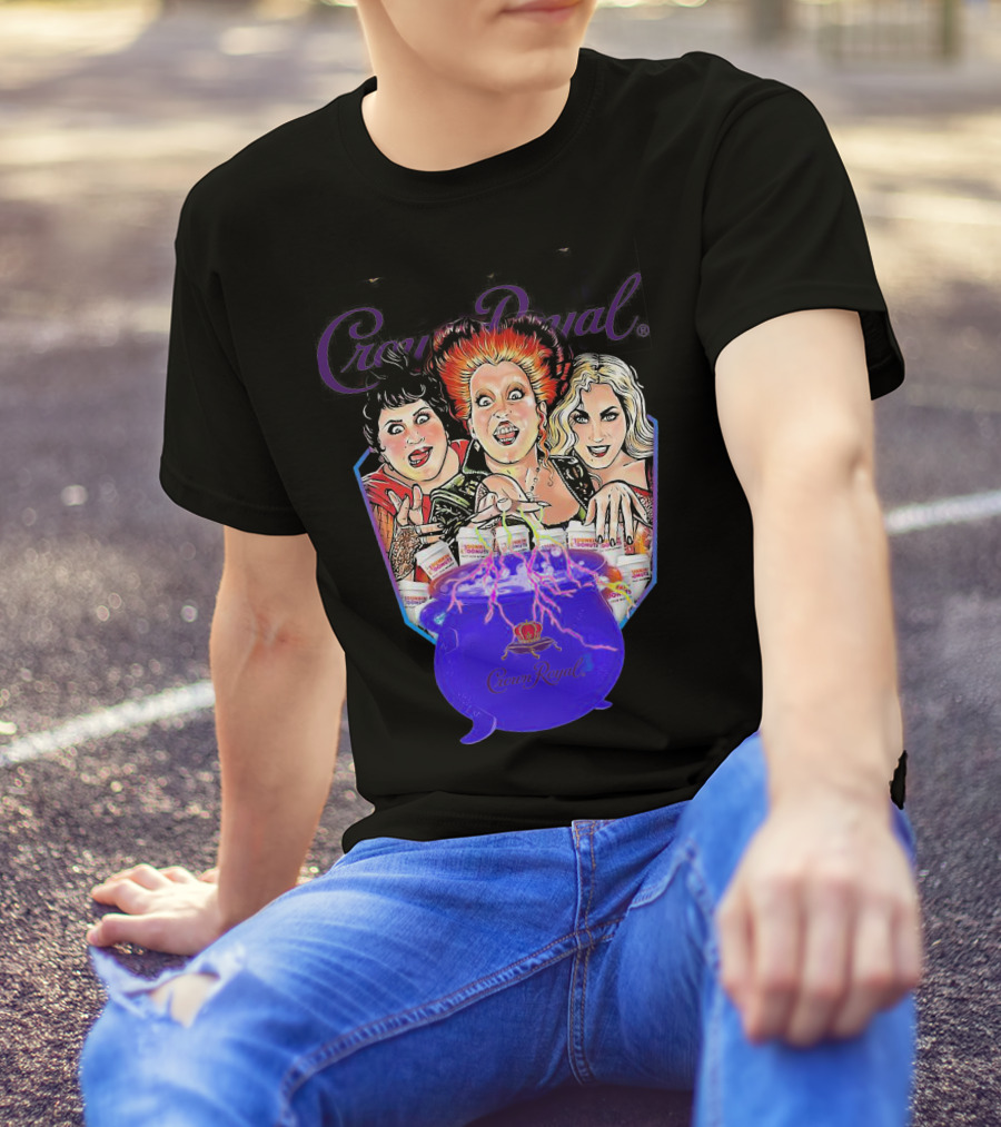 Crown Royal Halloween Hocus Pocus Witches Cauldron Magic T-Shirt