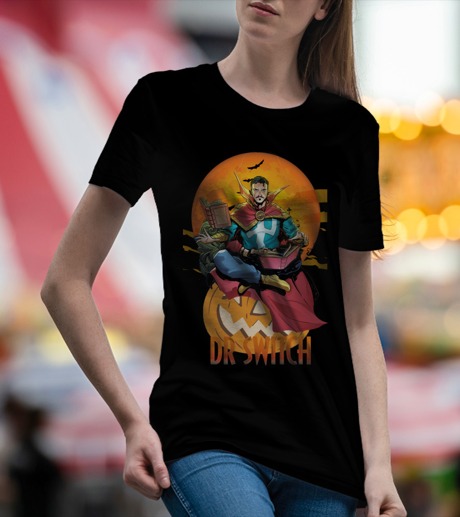 DR SWITCH DS1109 Halloween Comic Character Pumpkin T-Shirt