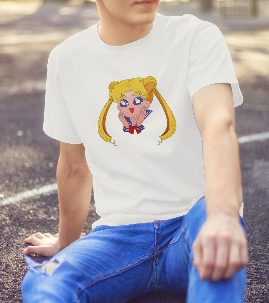 Sailor Moon Usagi Tsukino Star Eyes Anime Character T-Shirt