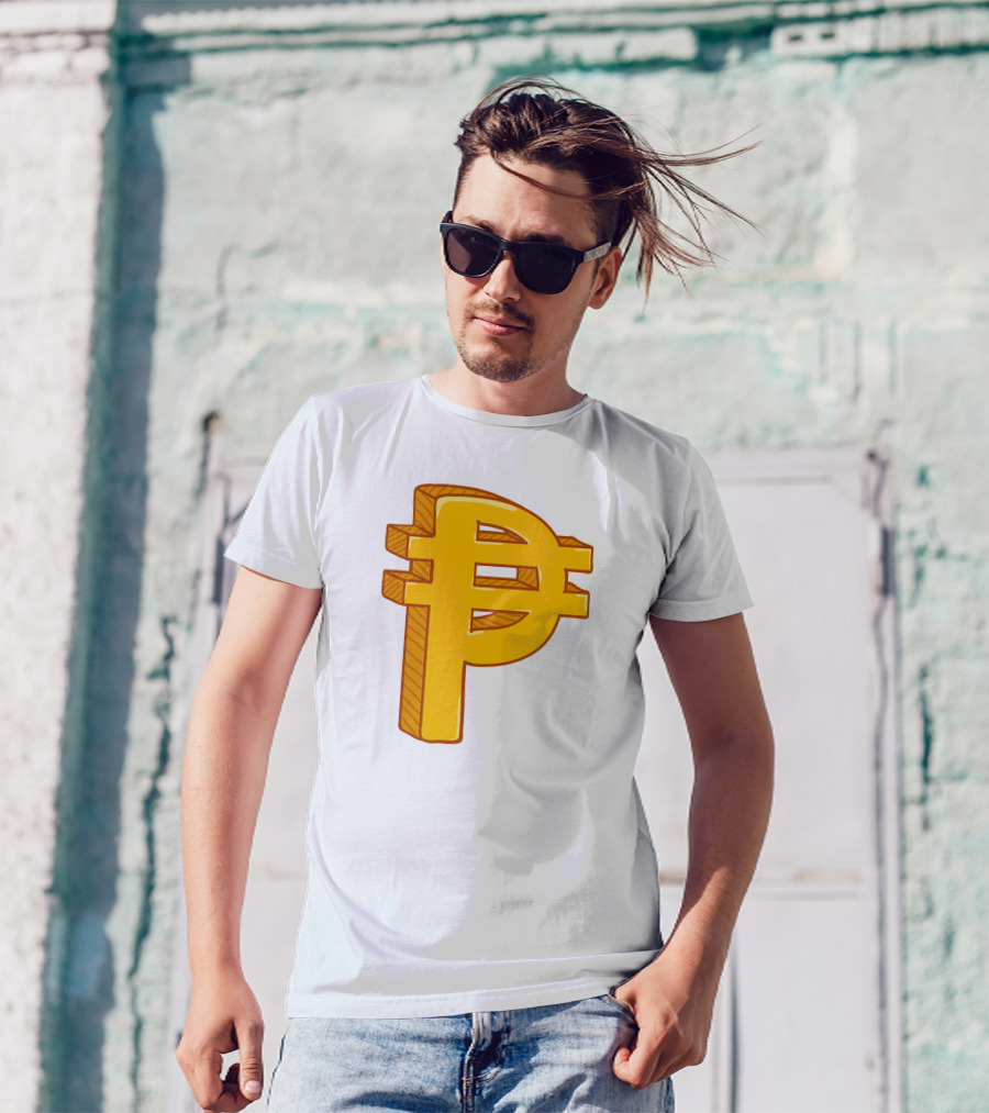 Peso Currency Symbol Philippines Gold T-Shirt