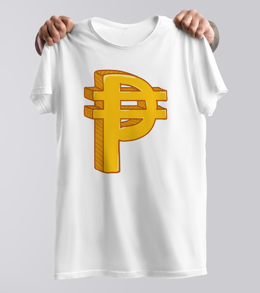Peso Currency Symbol Philippines Gold T-Shirt