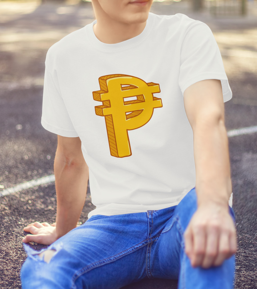 Peso Currency Symbol Philippines Gold T-Shirt