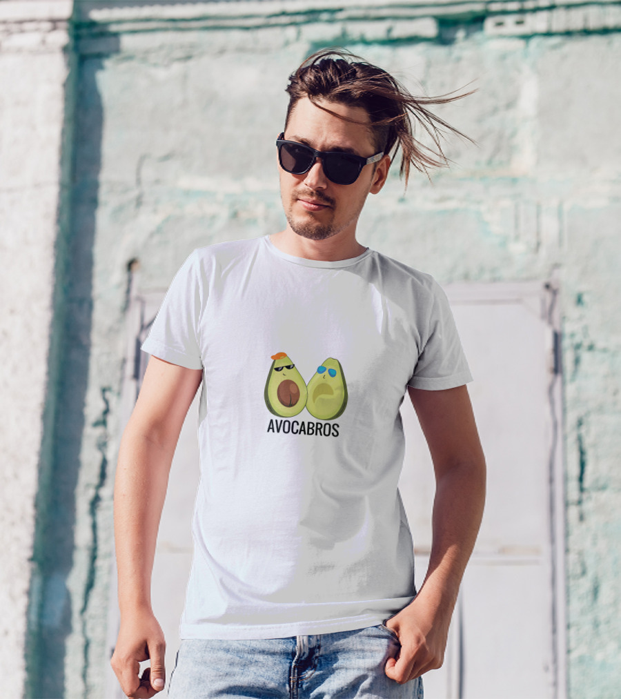 AVOCABROS Avocado Friends With Sunglasses T-Shirt