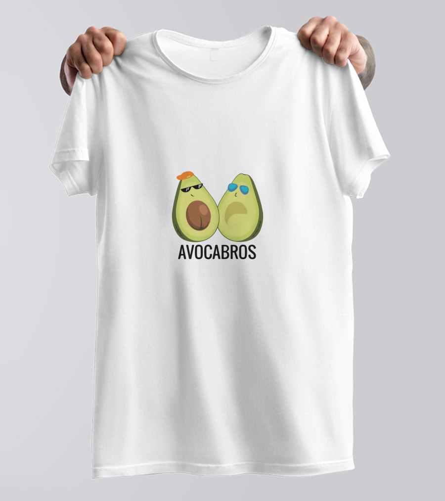 AVOCABROS Avocado Friends With Sunglasses T-Shirt