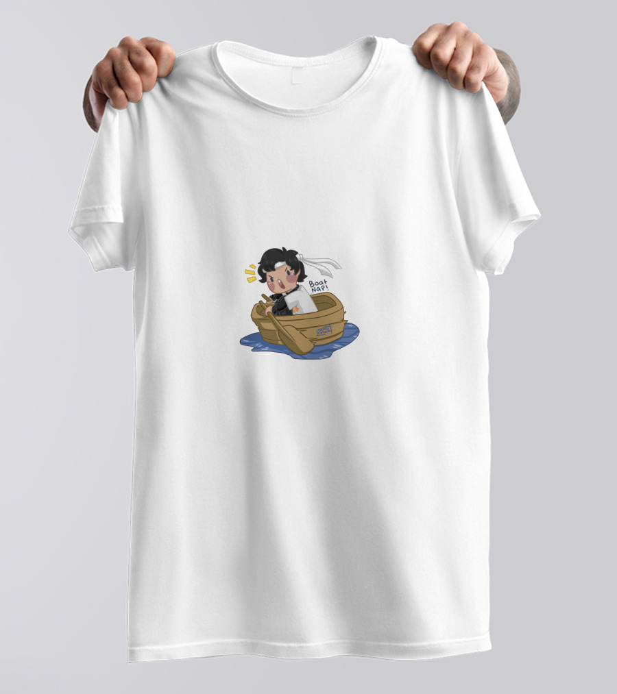 Sapnap Boatnap Cute Chibi Character In A Rowboat On Water T-Shirt