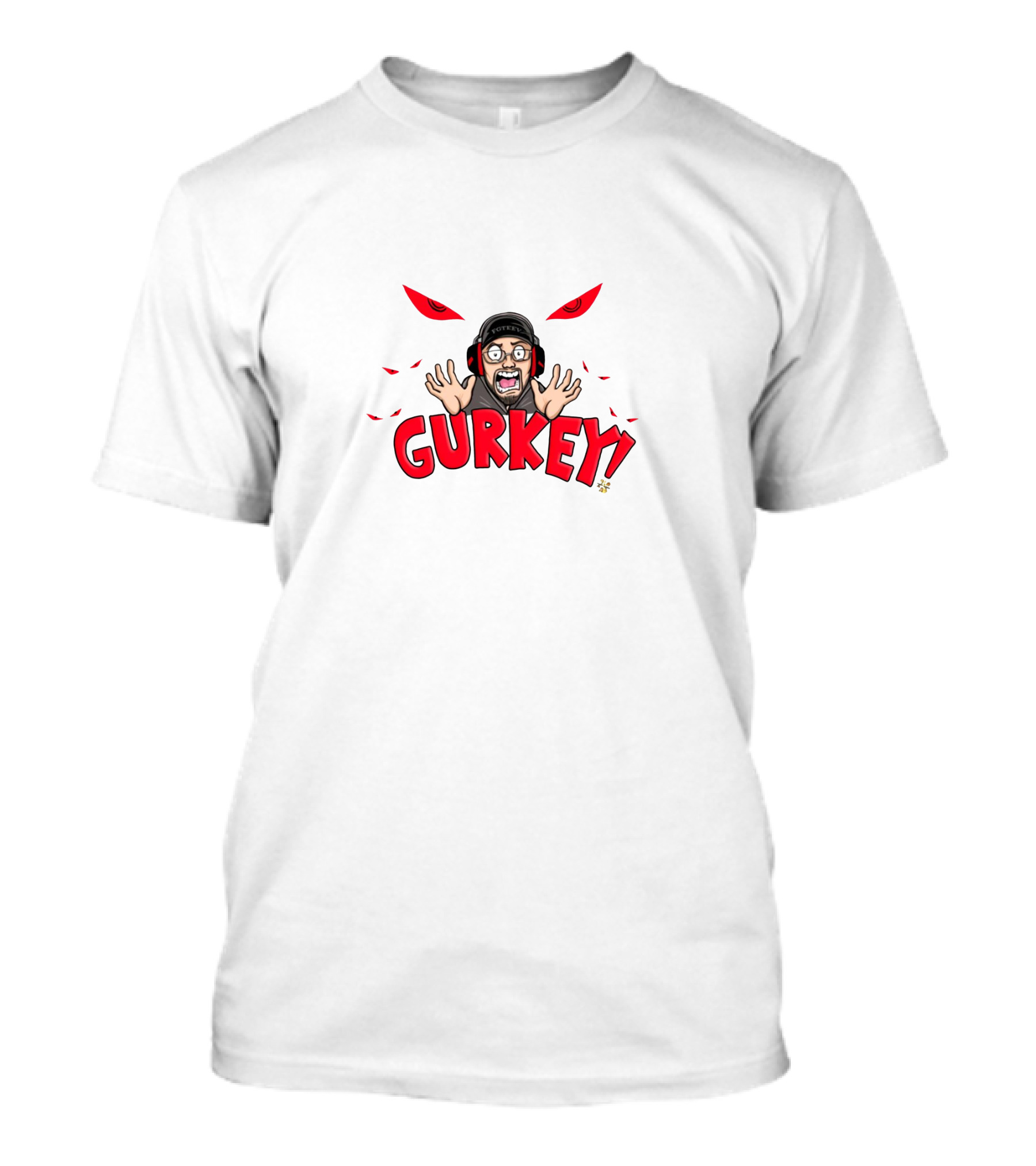 FGTEEV Gurkey Cartoon Character Red Eyes T-Shirt