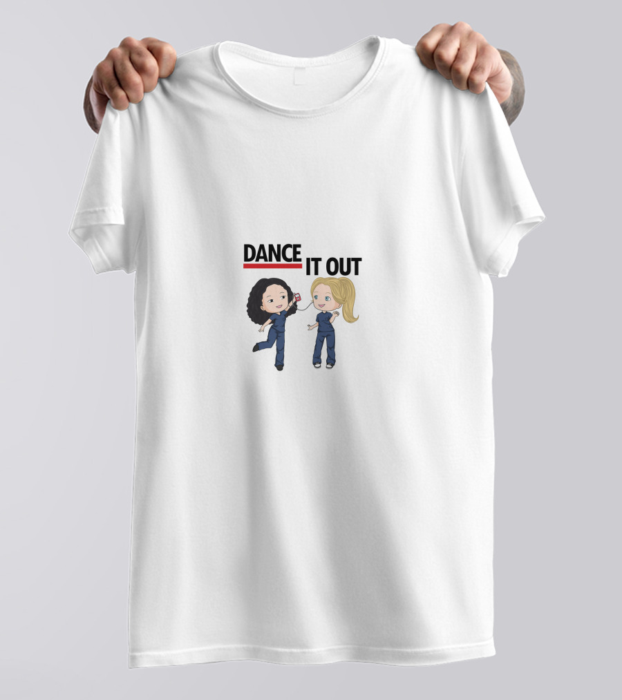 Greys Anatomy Dance It Out Chibi Characters T-Shirt
