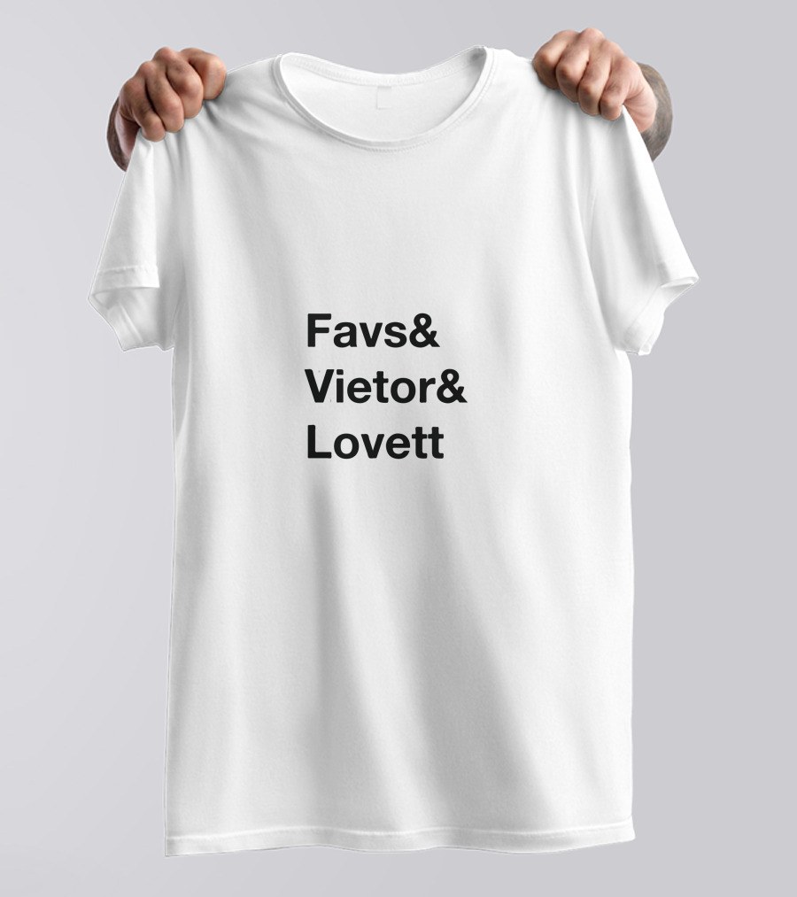 Crooked Media Favs Vietor Lovett Names List T-Shirt