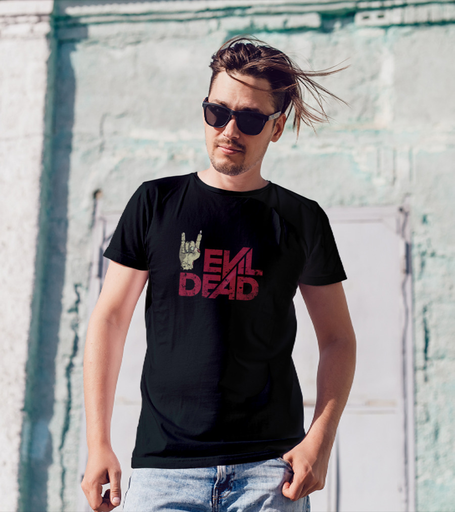 Evil Dead Metal Hand Gesture T-Shirt