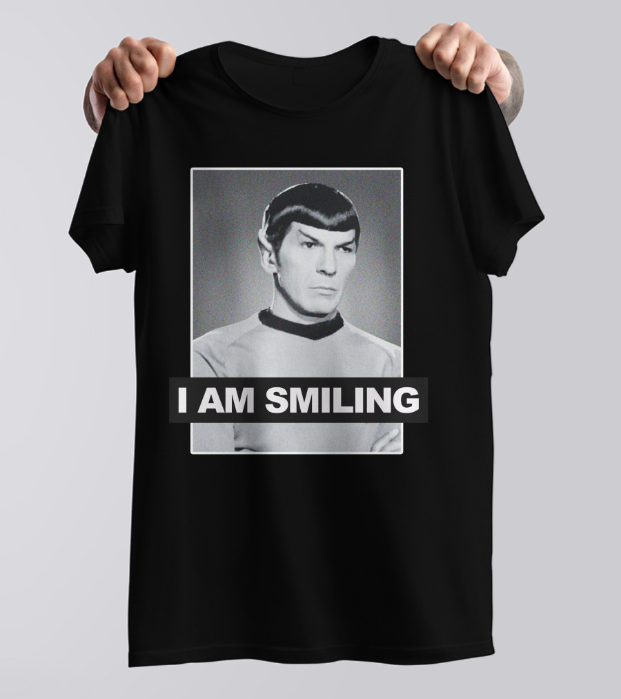 I AM SMILING Vulcan Humor Logic Science Iconic T-Shirt