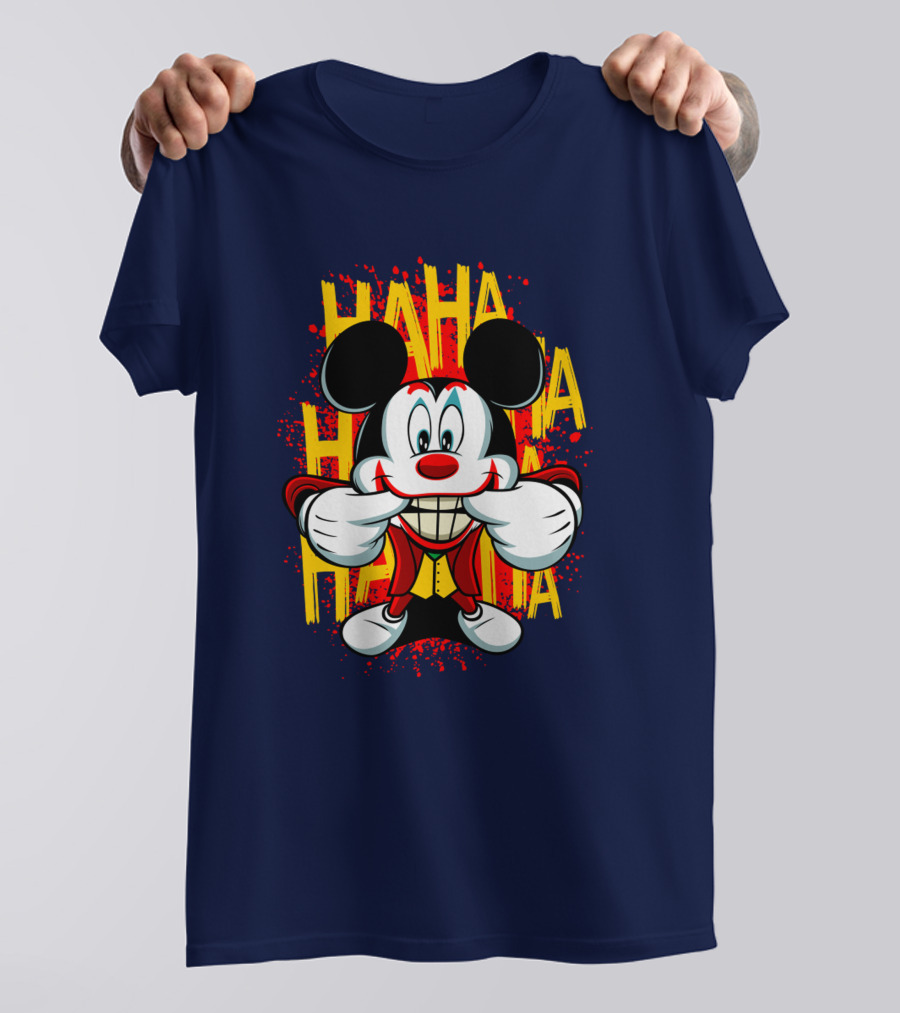 HAHA Mickey Mouse Funny Man T-Shirt