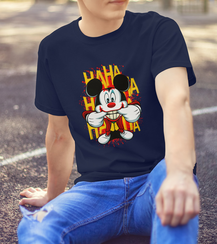 HAHA Mickey Mouse Funny Man T-Shirt