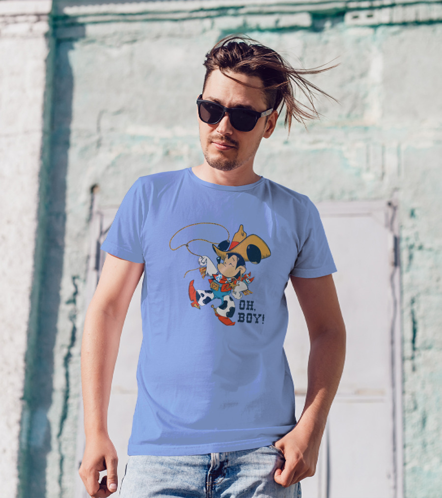 Mickey Mouse Cowboy Oh Boy T-Shirt