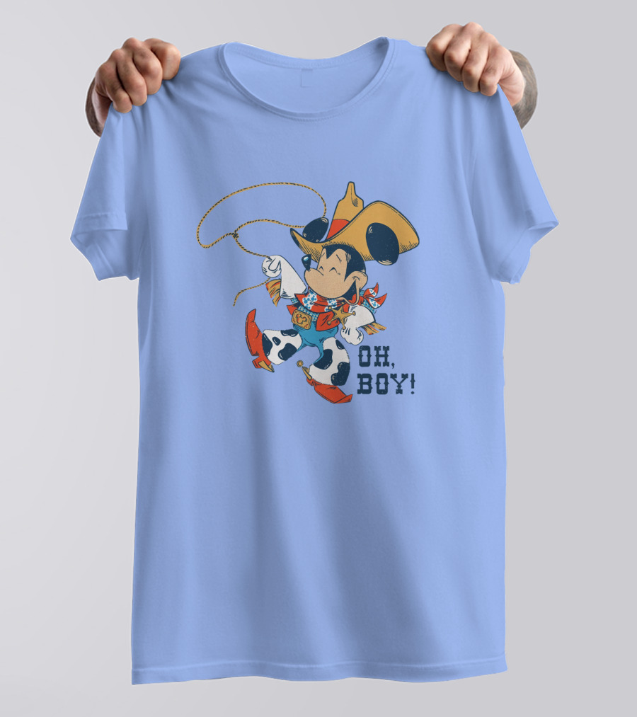 Mickey Mouse Cowboy Oh Boy T-Shirt