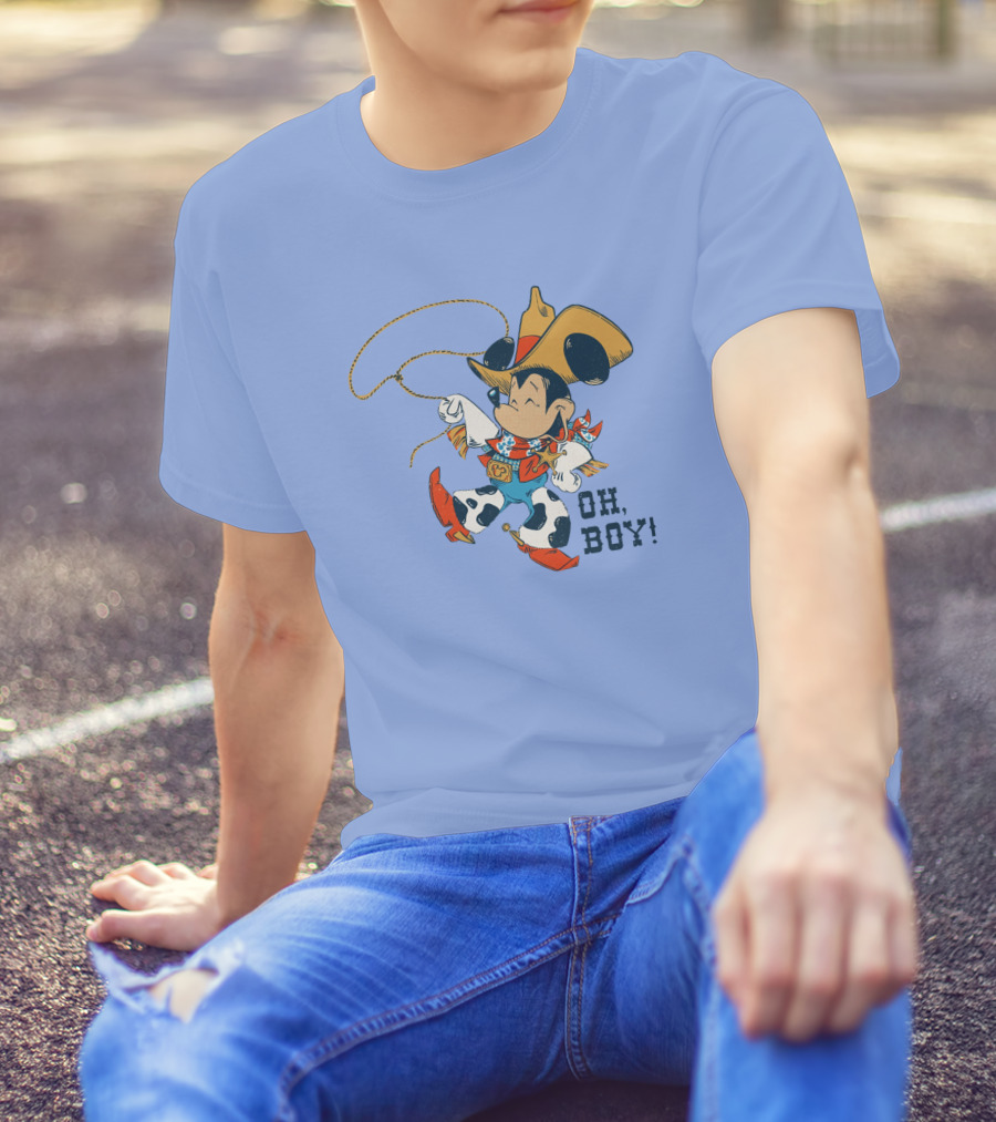 Mickey Mouse Cowboy Oh Boy T-Shirt