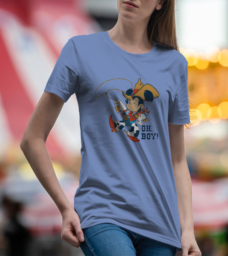 Mickey Mouse Cowboy Oh Boy T-Shirt