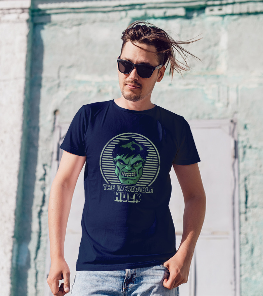The Incredible Hulk Vintage Hulk Retro Face T-Shirt