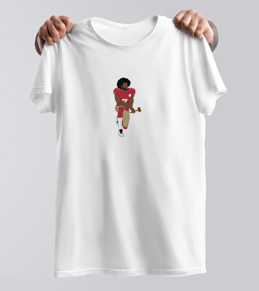 Kneeling Kaepernick Believe In Something Football Player Number 7 T-Shirt