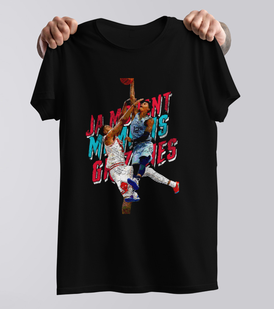 Ja Morant Memphis Grizzlies Dunking Action T-Shirt