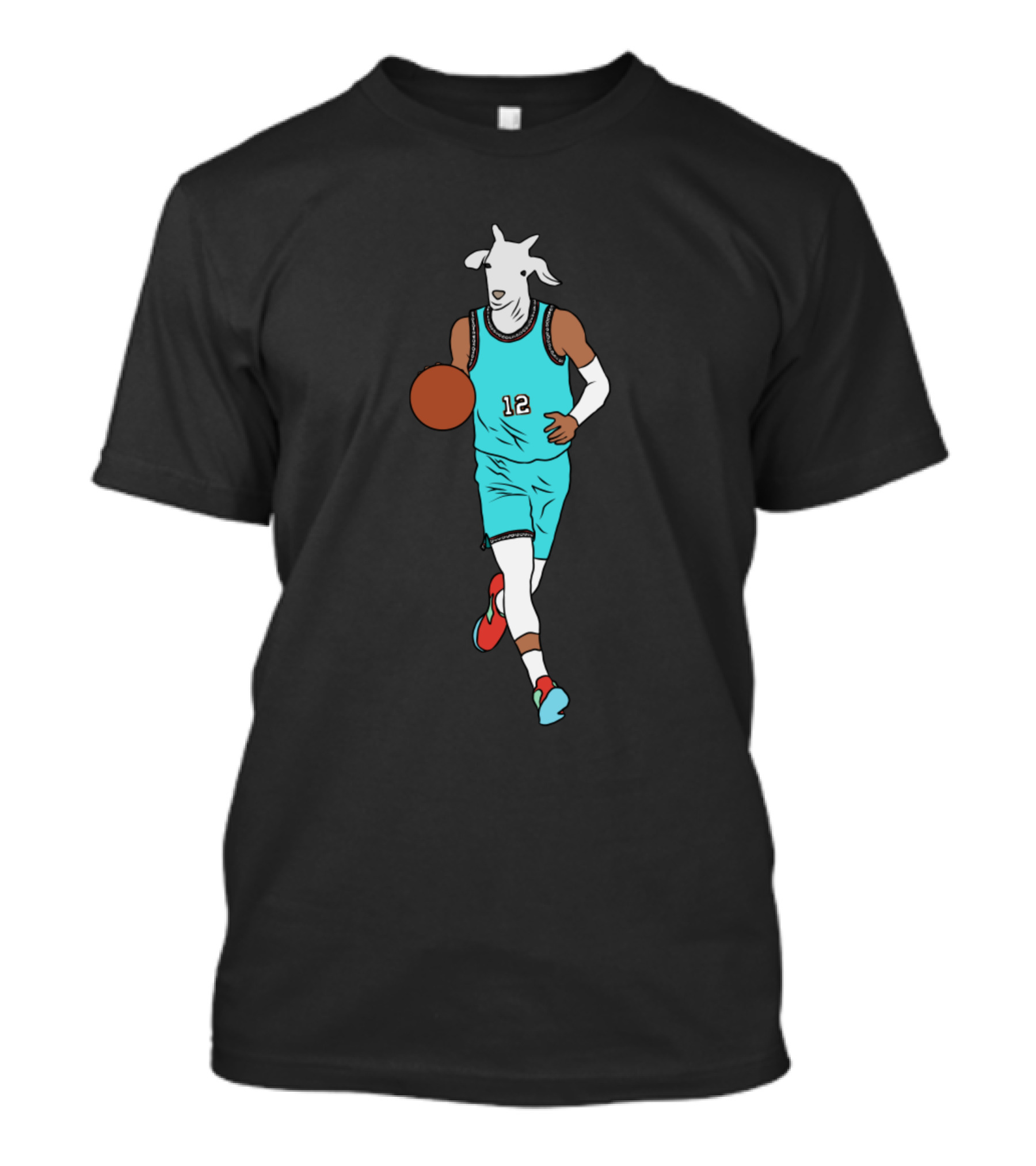 Funny Ja Morant Goat Basketball Player Number 12 T-Shirt