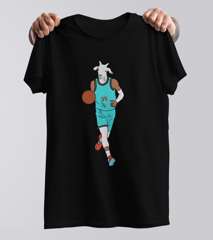 Funny Ja Morant Goat Basketball Player Number 12 T-Shirt