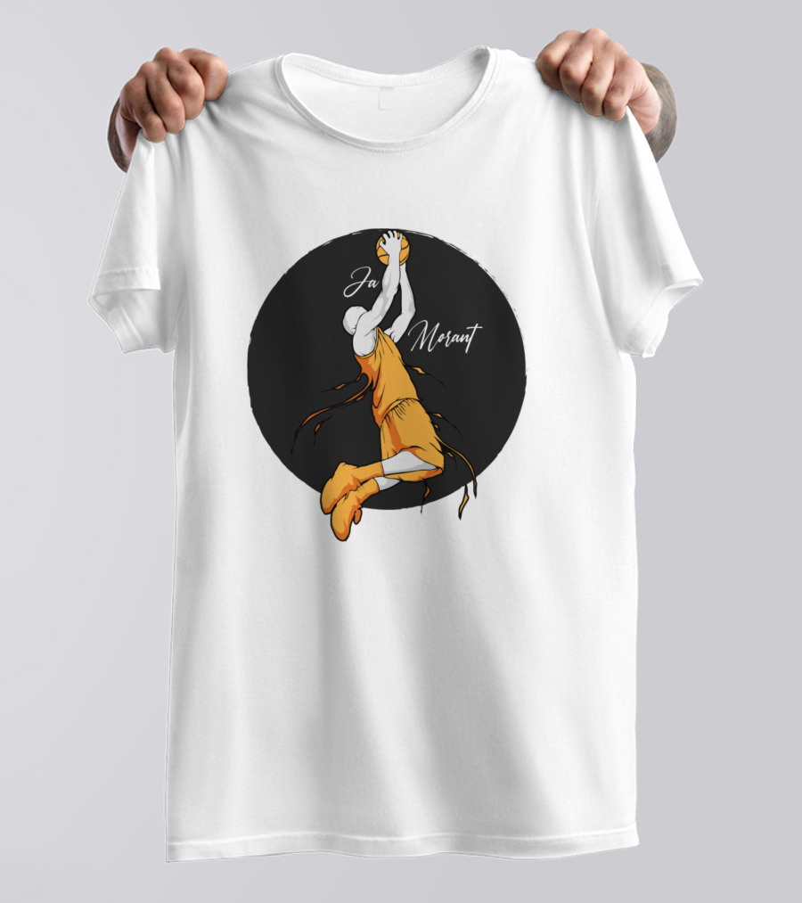Ja Morant Dunking Action Basketball T-Shirt