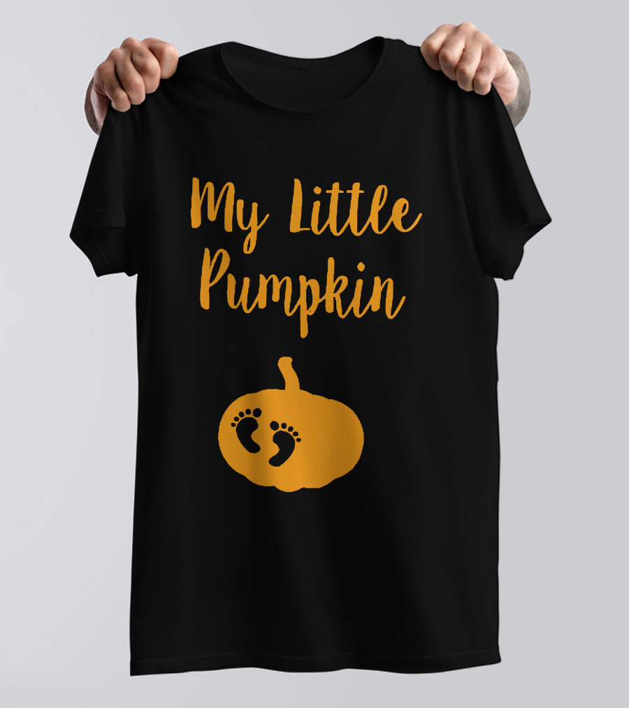My Little Pumpkin Baby Footprints T-Shirt