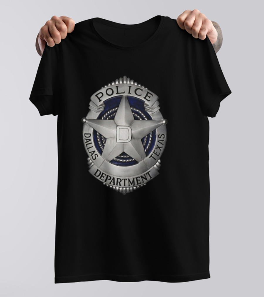 Dallas Police Department Texas Badge Emblem T-Shirt