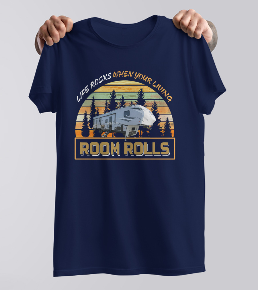 LIFE ROCKS WHEN YOUR LIVING ROOM ROLLS Wolfpack 365 Pack 16 T-Shirt