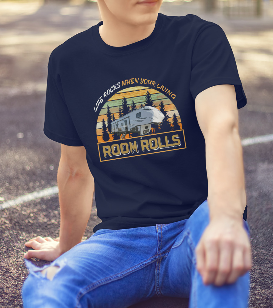 LIFE ROCKS WHEN YOUR LIVING ROOM ROLLS Wolfpack 365 Pack 16 T-Shirt