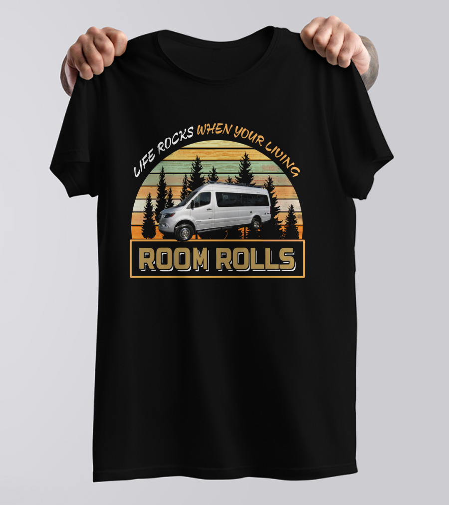 Life Rocks When Your Living Room Rolls Winnebago Boldt Adventure T-Shirt