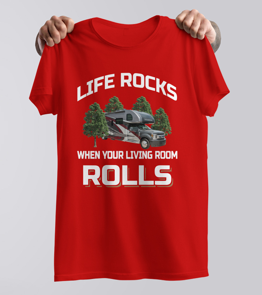 LIFE ROCKS WHEN YOUR LIVING ROOM ROLLS Thor Omni BH35 T-Shirt