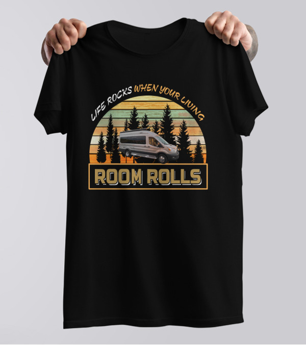 LIFE ROCKS WHEN YOUR LIVING ROOM ROLLS Pleasure Way Ontour 2.2 T-Shirt
