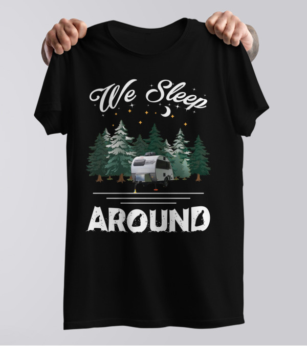 We Sleep Around Little Guy Max Camper Forest Night T-Shirt