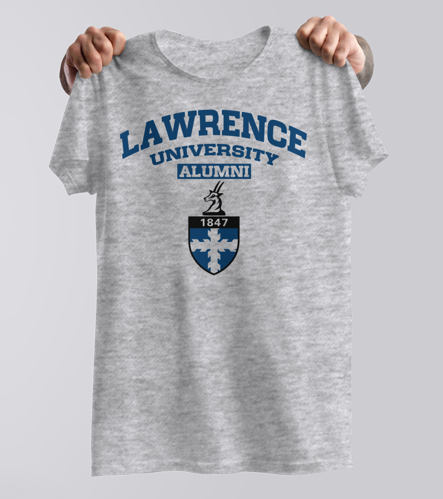 Lawrence University Alumni 1847 Crest With Antelope Emblem T-Shirt