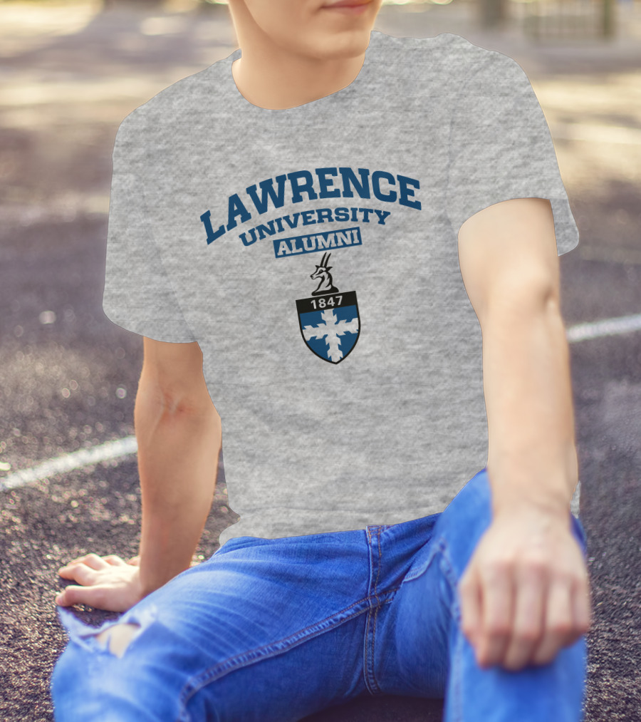 Lawrence University Alumni 1847 Crest With Antelope Emblem T-Shirt
