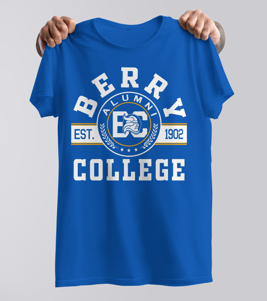 Berry College Alumni Est. 1902 Blue Knight Emblem T-Shirt