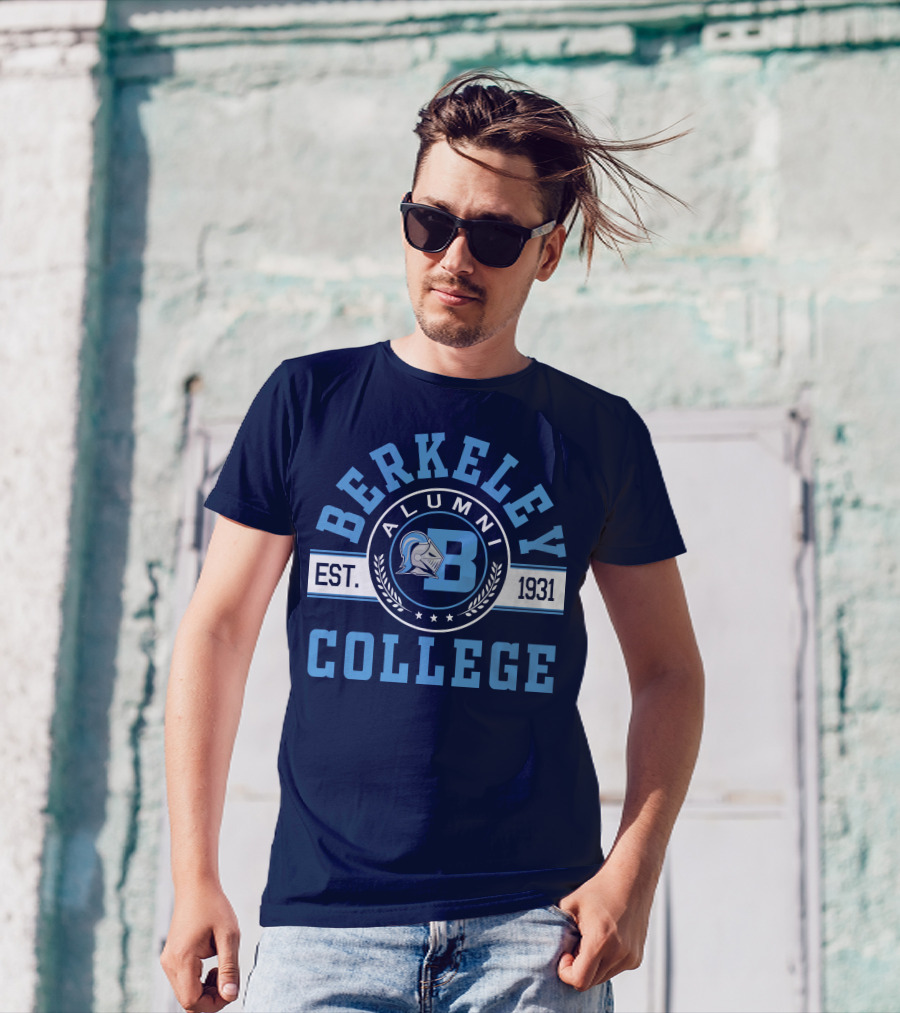 Berkeley College Alumni Est. 1931 Knight Logo B T-Shirt