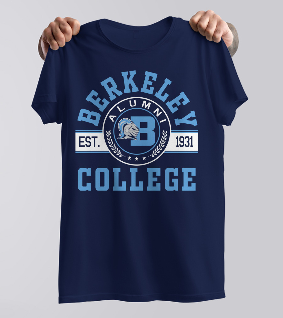 Berkeley College Alumni Est. 1931 Knight Logo B T-Shirt