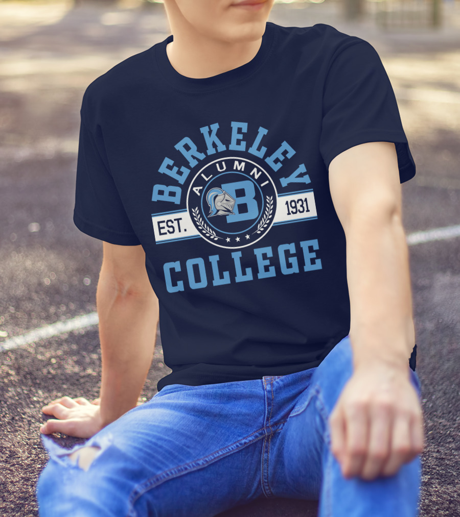 Berkeley College Alumni Est. 1931 Knight Logo B T-Shirt