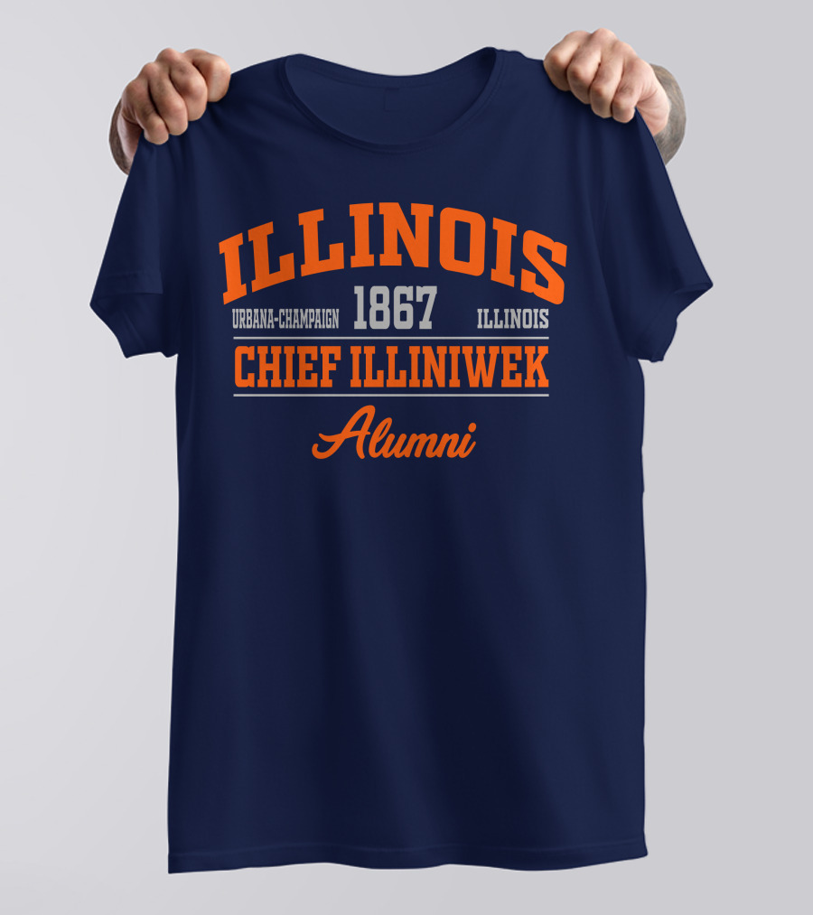 ILLINOIS URBANA-CHAMPAIGN 1867 CHIEF ILLINIWEK ALUMNI T-Shirt