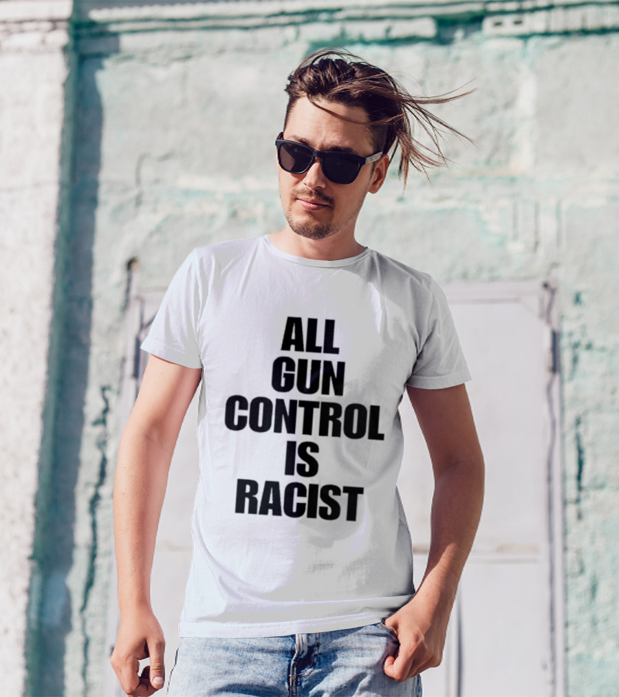 Black Patriot Vet All Gun Control Is Racist T-Shirt